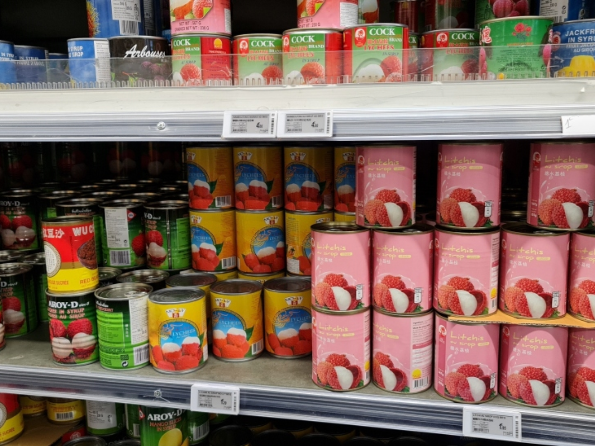 Vietnamese tropical fruits canned for export