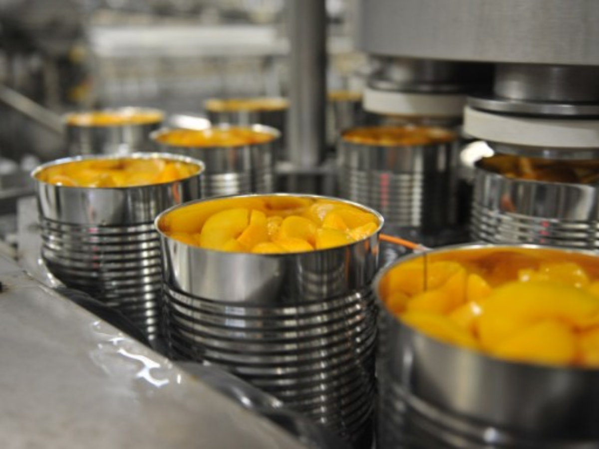 Factory producing canned Vietnamese tropical fruits for export