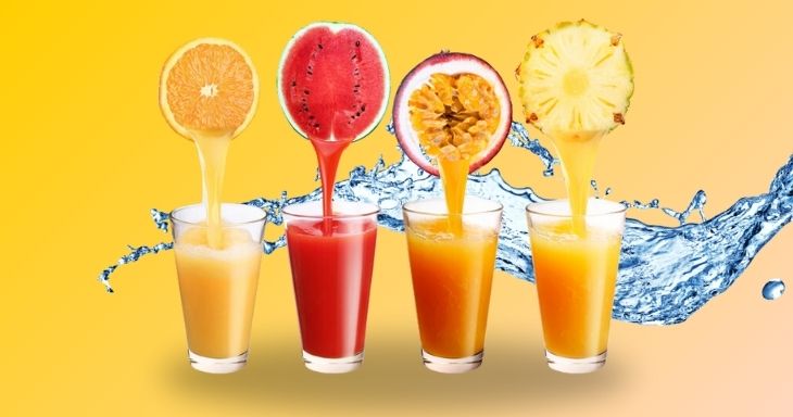 Vietnamese tropical fruit juice